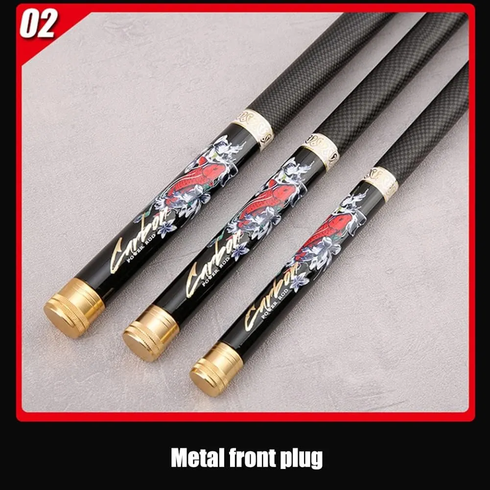 Carbon Fishing Rod Telescopic Carp Rods Super Hard Ultralight Hand Pole 6H 19 Tone 2.7m 3.6m 3.9m 4.5m 4.8m 5.4m 6.3m 7.2m Rivers Lakes Reservoirs Streams