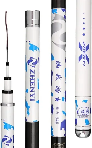 Carbon Fishing Rod Telescopic Super Hard Ultralight 19 Tone Fishing Big Fish 3.6m 4.5m 5.4m Rivers Lakes Reservoirs Streams