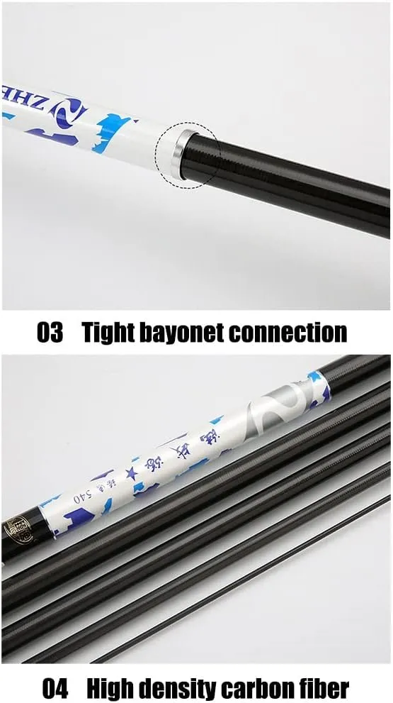 Carbon Fishing Rod Telescopic Super Hard Ultralight 19 Tone Fishing Big Fish 3.6m 4.5m 5.4m Rivers Lakes Reservoirs Streams