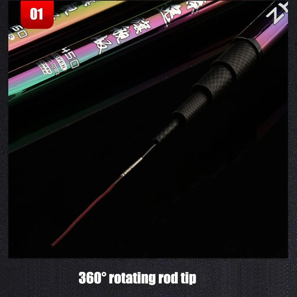 Carbon Fishing Rod Telescopic Super Hard Ultralight 28 Tone for Big Fish 3.6m 3.9m 4.5m 4.8m 5.4m 5.7m 6.3m 7.2m Rivers Lakes Reservoirs Streams