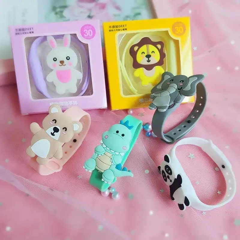 Cartoon Anti Mosquito Watch, Mosquito Repellent Watch, Baby Cute Cartoon Anti Mosquito Band Bracelet, Lightweight Kid Mosquito Killing Bracelet, Insect Bugs Repellent Wristband, Outdoor Mosquito Repellent Band