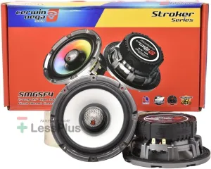 Cerwin Vega SM65F4 6.5″ 4Ω 450W Max / 100W RMS 2-Way Coaxial Speaker w/Flush Mount 1″ Titanium Dome Tweeter (Pair)