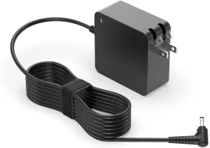 Charger for Lenovo Laptop - Ideapad 3 1 S340 S145 330 320 310, Flex 5, V14 V15 V17, (UL Safety Certified)- Upgraded Version, Foldable Plug, Lengthened Power Cable, Charging Light, 65W 45W