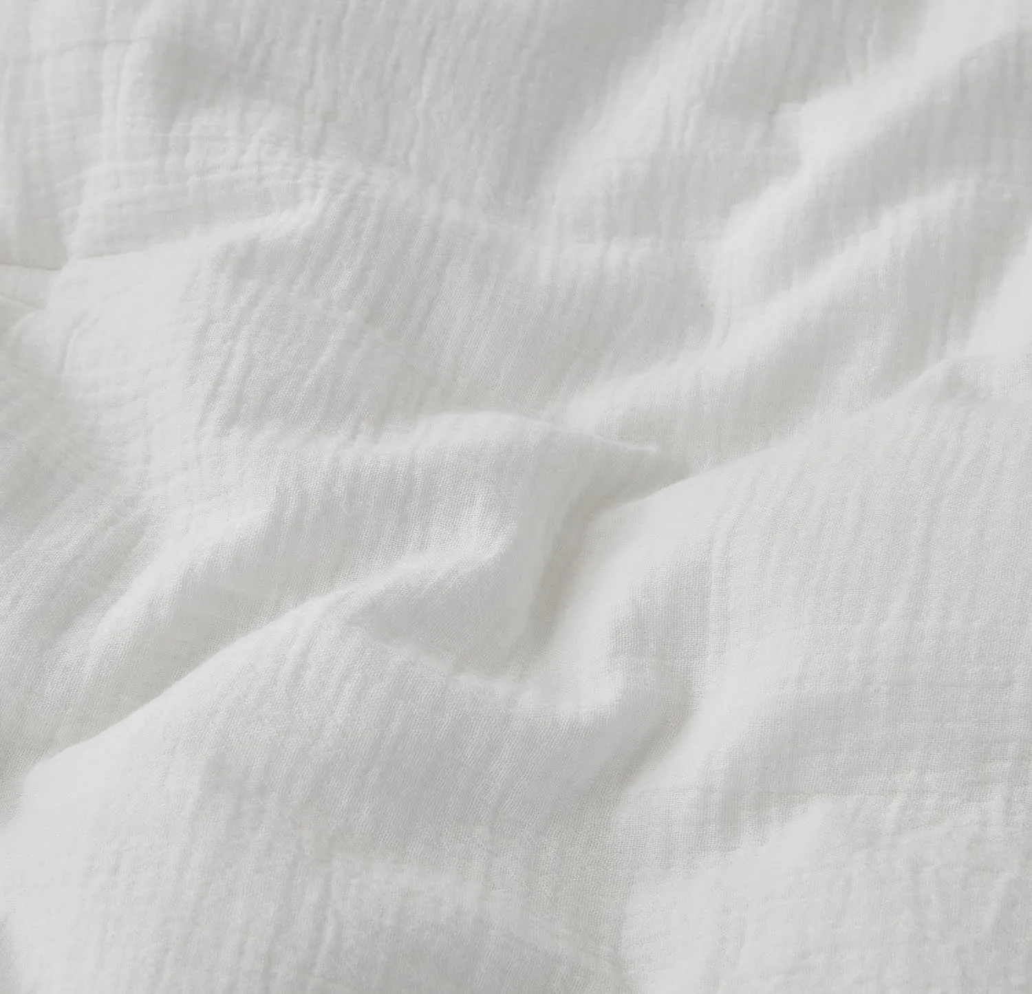 Chezmoi Collection Breeze 3-Piece 100% Cotton Muslin Queen Comforter Set, White Soft Washed Cotton Gauze Comforter, Lightweight Breathable Reversible 240GSM Fill Summer Bedding