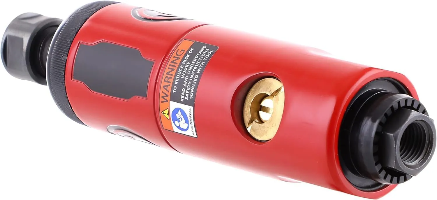 Chicago Pneumatic CP872 - Air Die Grinder Tool, Welder, Woodworking, Automotive Car Detailing, Stainless Steel Polisher, Heavy Duty, Straight, (6.4mm) - 1/4 Inch (6 mm), 0.63 HP / 470 W - 27000 RPM