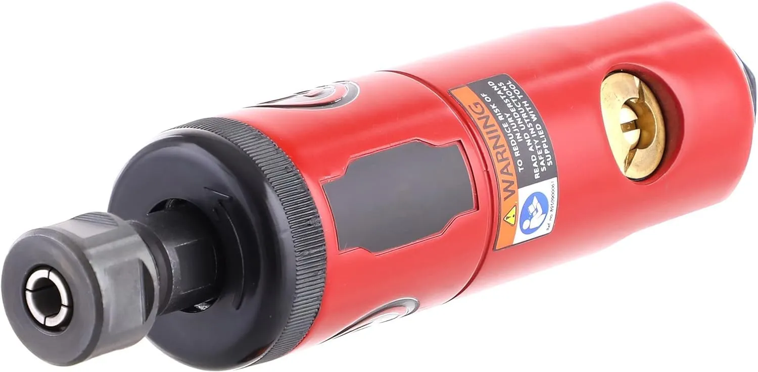 Chicago Pneumatic CP872 - Air Die Grinder Tool, Welder, Woodworking, Automotive Car Detailing, Stainless Steel Polisher, Heavy Duty, Straight, (6.4mm) - 1/4 Inch (6 mm), 0.63 HP / 470 W - 27000 RPM