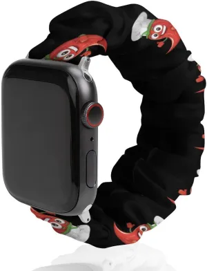 Chili Pepper Chefs Hat Fashion Watch Strap Scrunchies Wristbands Compatible With IWatch Series