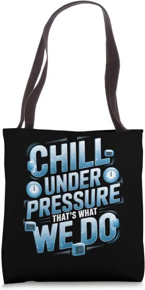 Chill Under Pressure - Refrigeration HVAC Tech Cooling Tote Bag