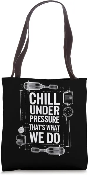 Chill Under Pressure - Refrigeration HVAC Tech Cooling Tote Bag