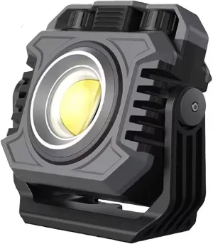 COB Work Light Rechargeable Magnetic Work Lights 1500LM with Stepless Dimming Flashlights Waterproof 360°Foldable COB Flood Light for Camping, Fishing, Car Repair, Hiking,Garage,Job Site Lighting