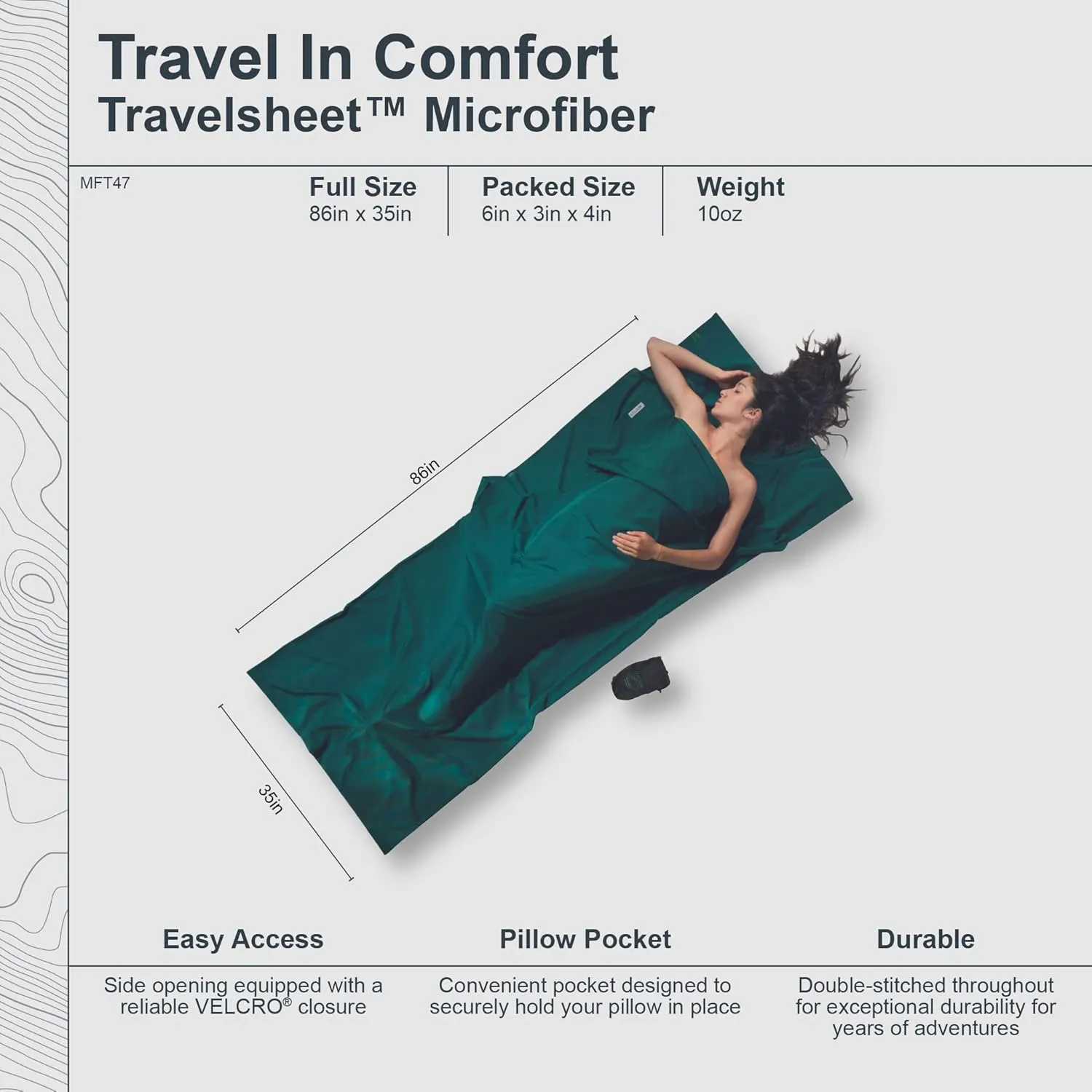 COCOON - Premium - TravelSheet™ Microfiber - Cranberry