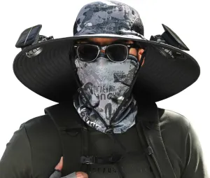 Colitt Fishing Hat, Colitt - Fishing Hat with Built in Fan, Outdoor Wide Sun Hat with Solar Fan, Fan Hat-Solar & USB Charging