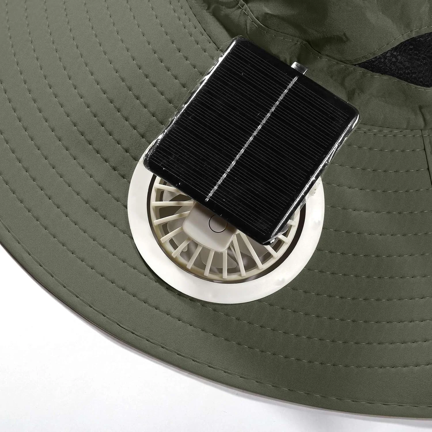 Colitt Fishing Hat, Wide Brim Solar Fan Hat Outdoor Fishing, Mens Unisex Quick-Dry Sun Hats with Solar Powered Fans