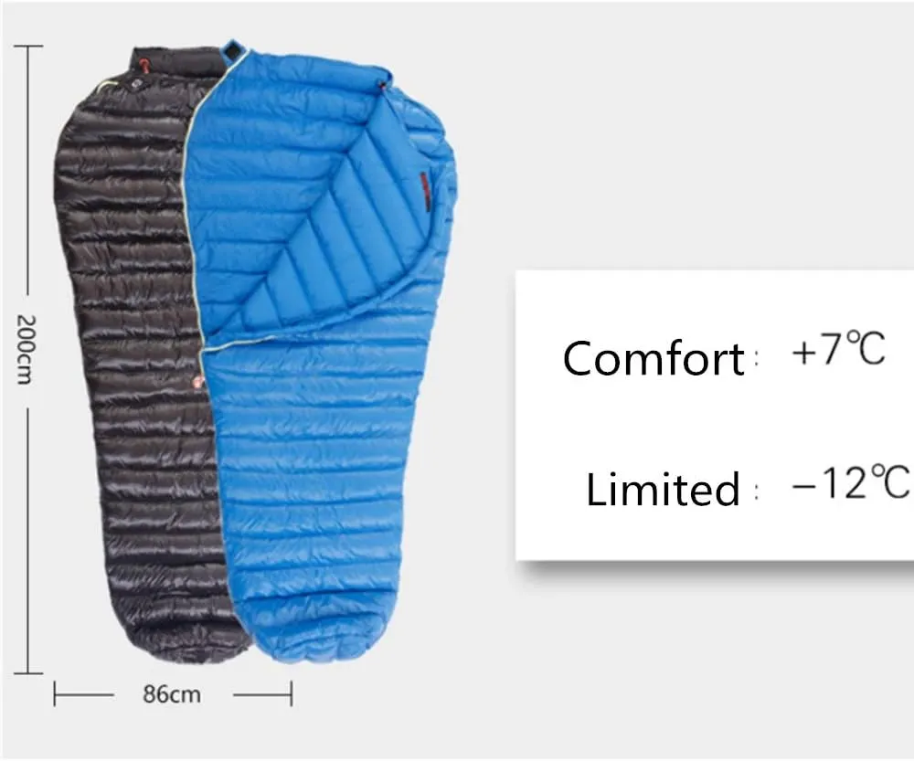 Comfy Sleeping Bag Winter Camping Mummy Sleeping Bag Lightweight Warm Waterproof Portable With Compression Sack - Great For 4 Season Traveling Camping Hiking Outdoor Activities Indoor & Outdoor U
