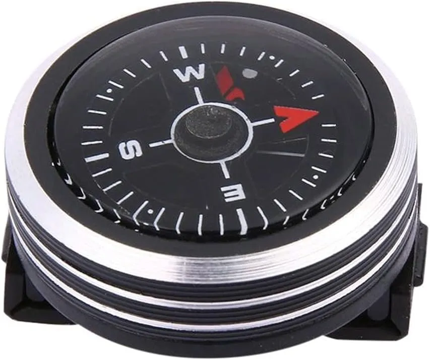 Compass Hiking, Portable Watch Strap Button Compass for Bracelet Outdoor Camping Durable Watch Compass Camping Accessories Compass