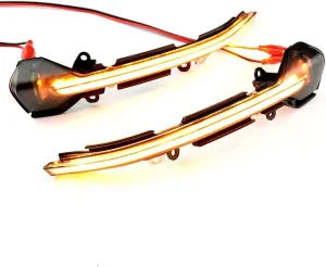 Compatible with Se-at Le-on 5F MK3 2013-2018, Ibi-za MK5 2017-2019, Aro-na 2017-2019, Dynamic Turn Signal LED Light, Sequential Side Rearview Mirror Indicator
