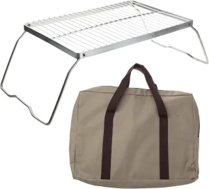 Cooking Grate Camping Tables Foldable Camping Equipment Stove Folding Barbecue Table Stainless Steels Grilling Table