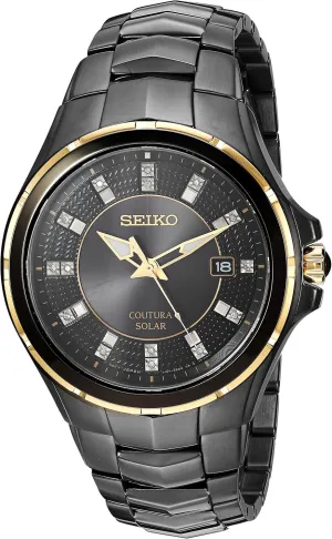 Coutura Men's Solar Diamond Dial Watch