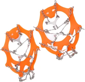 Crampons for Hiking, 12 Tooth for Hiking Micro Spikes with 2Pcs for Mountaineering