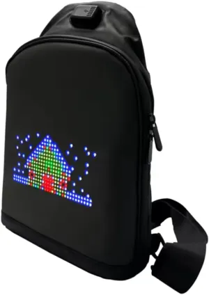 Crossbody Bag with LED Screen - APP Controlled - HD Display