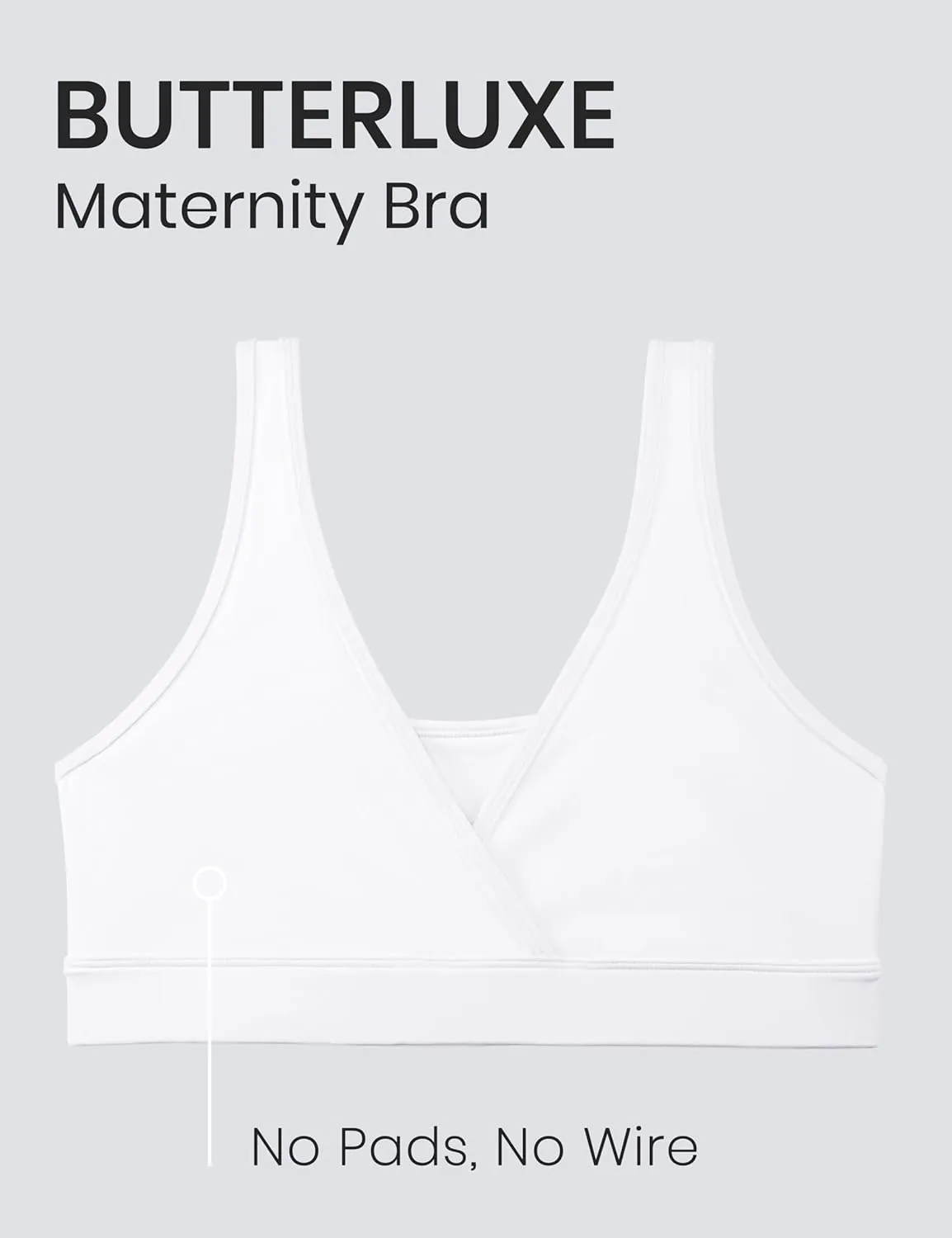CRZ YOGA Butterluxe Maternity Nursing Bras for Women Crossover Wireless Sleep Breastfeeding Lounge Pregnancy Bralette Comfy