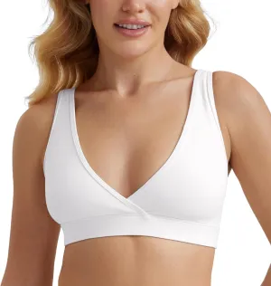 CRZ YOGA Butterluxe Maternity Nursing Bras for Women Crossover Wireless Sleep Breastfeeding Lounge Pregnancy Bralette Comfy