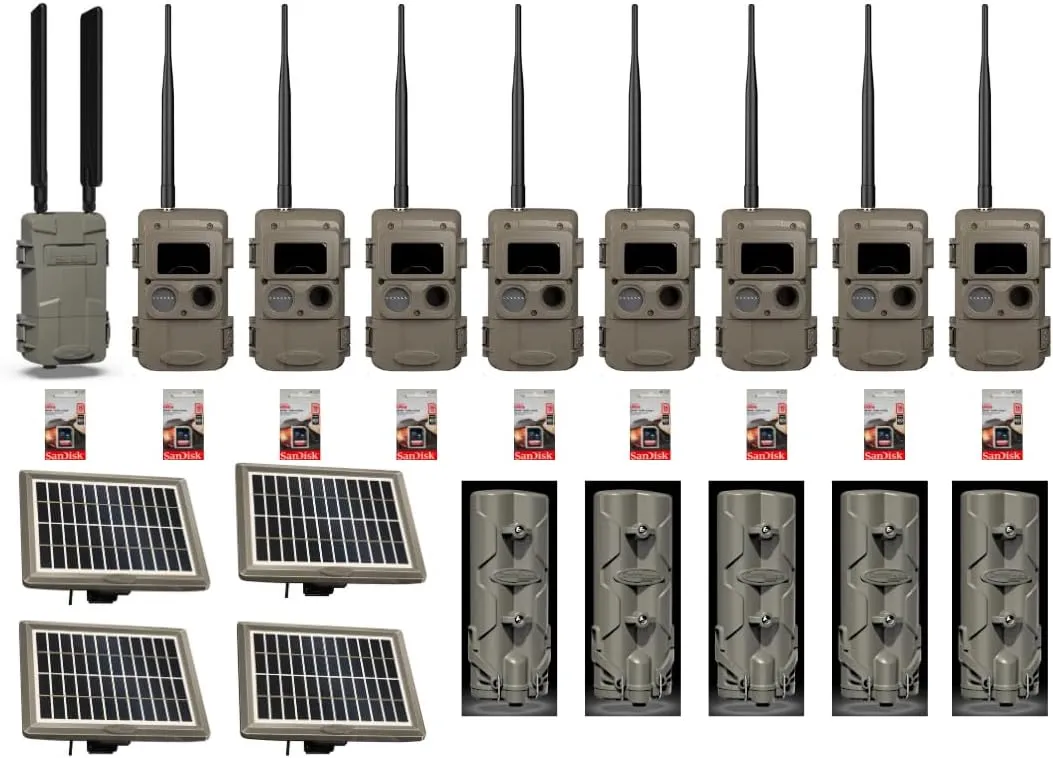 Cuddeback 1 L Series Cellular Camera Powered by Verizon or AT&T 8 Long Range IR Cameras L Series 4 Solar Power Banks Models PW-3600 5 Battery Power Banks Models P21-001 9 16GB SD Cards New