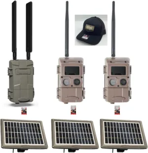 Cuddeback 1 L Series Home Unit Verizon or AT&T 2 Blackflash Cameras L Series 3 Solar Power Banks Models P21-001 3 16GB SD Cards New