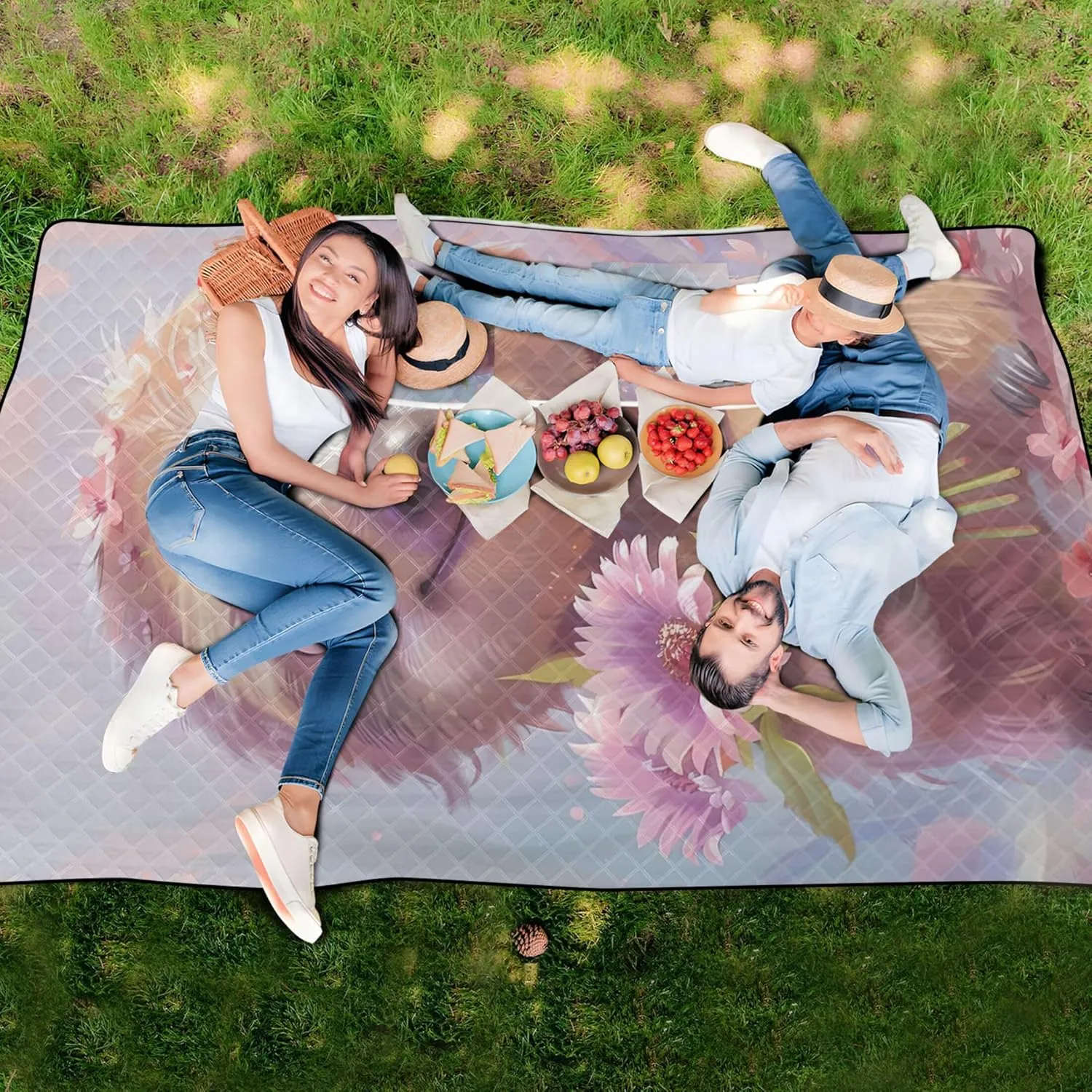 Cute Sloth Cartoon Sand Blankets for Beach Sandproof Cute Picnic Blanket Foldable Print Camping Blankets for Grass 80" x 60"