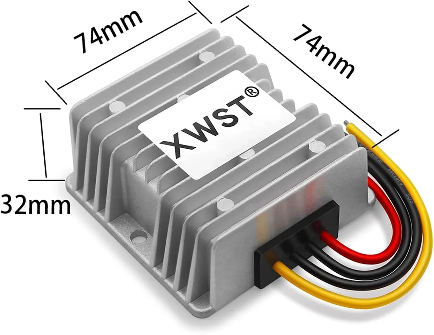 DC DC Converter 48V60V to 36V Step Down Voltage Regulator 1-60A Buck Power Reducer Inverter Module Waterproof for Solar(13A Aluminum L,60V-36V)
