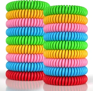 DEET-Free Mosquito Repellent Bracelets - 50 Pack
