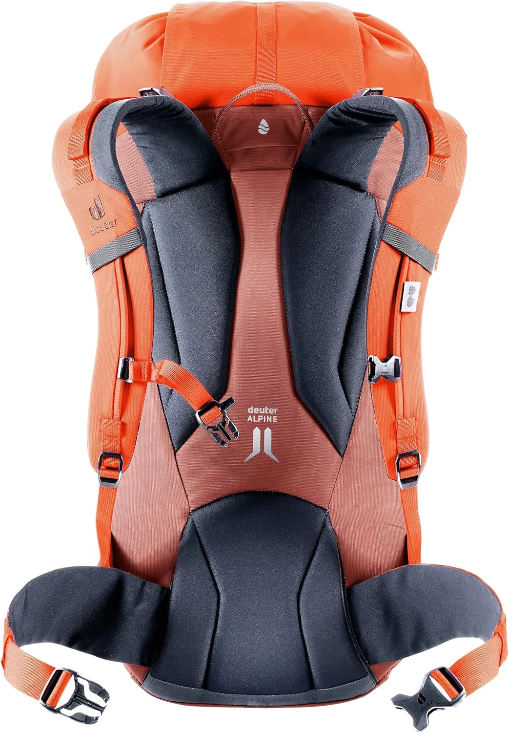 Deuter Guide 30L Backpack I Lightweight Alpine Climbing & Mountaineering Pack - Redwood-Papaya