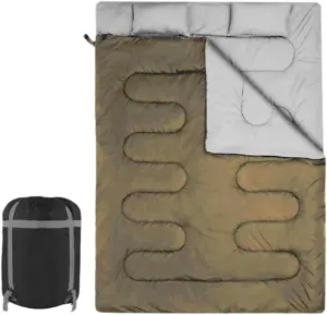 Double Sleeping Bag Equipment 2 Person Cover Detachable Versatile Backpacking Quilt Warm Camping Sleep Bag for Mountaineering