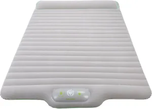 Double Sleeping Pad for Camping, 80 X 45 X 4.8 Portable Press Inflation Sleeping Mat, Inflatable Camping Bed for Camping Hiking Backpacking Backyard (Grey)