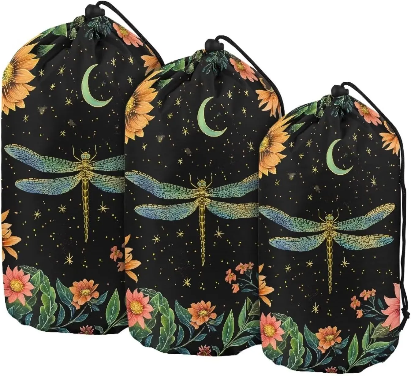 Drawstring Bags Stuff Sack Set 3 Camping Gear Sleeping Bag Stuff Sack for Travel Campsites Trekking