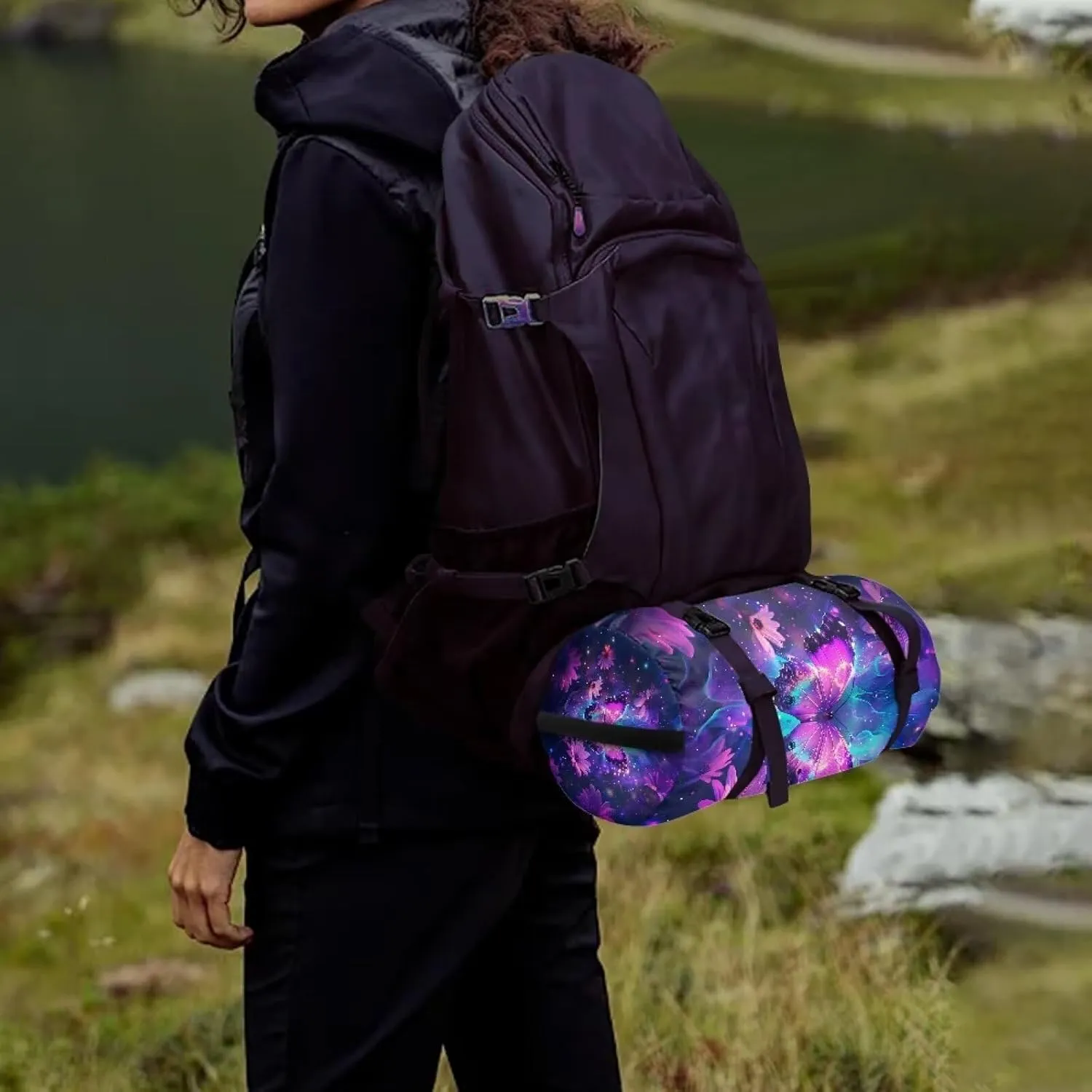 Drawstring Bags Stuff Sack Set 3 Camping Gear Sleeping Bag Stuff Sack for Travel Campsites Trekking