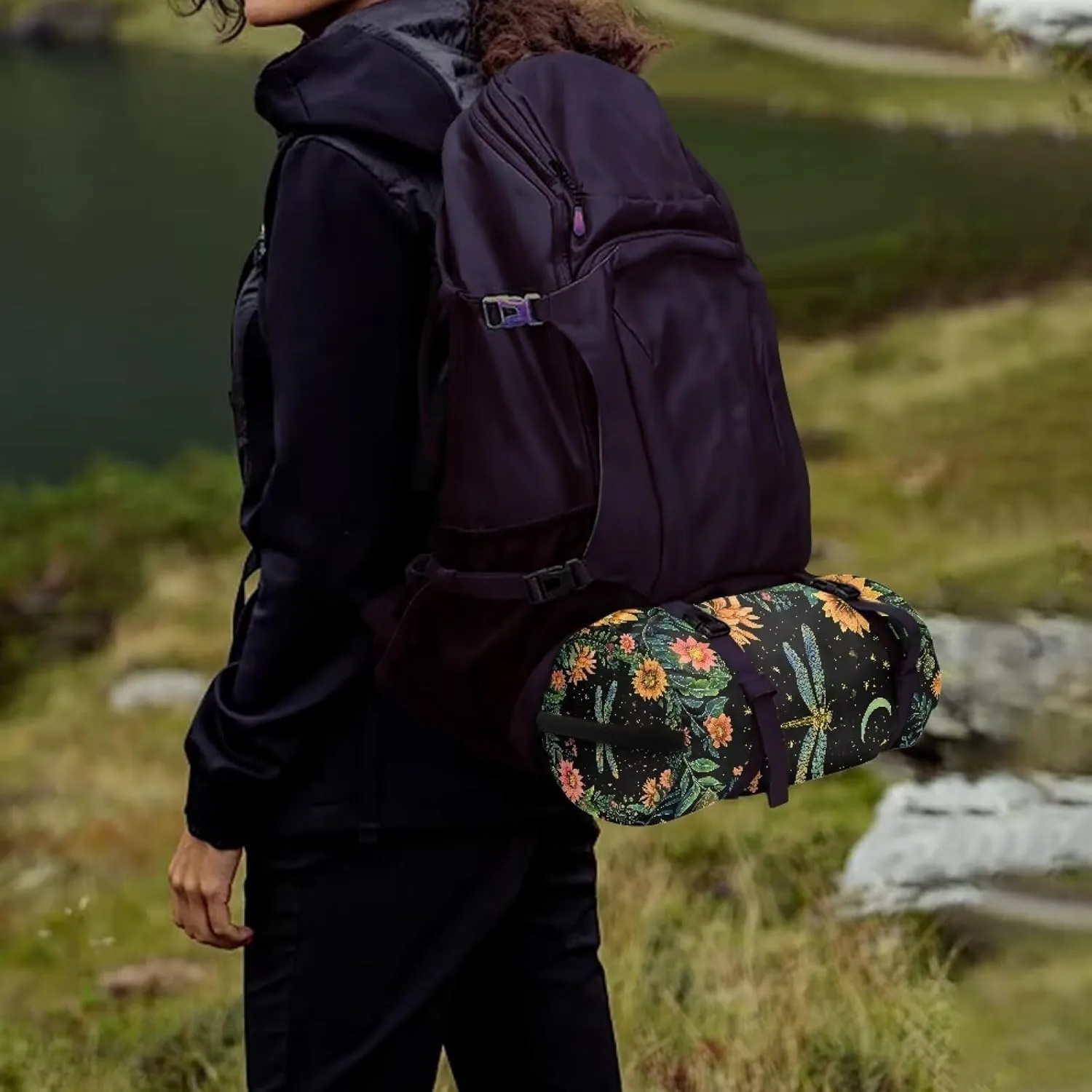 Drawstring Bags Stuff Sack Set 3 Camping Gear Sleeping Bag Stuff Sack for Travel Campsites Trekking