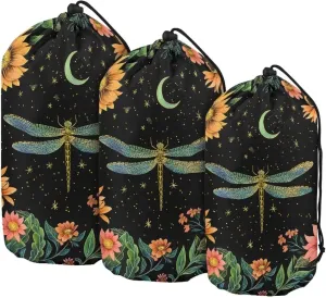 Drawstring Bags Stuff Sack Set 3 Camping Gear Sleeping Bag Stuff Sack for Travel Campsites Trekking