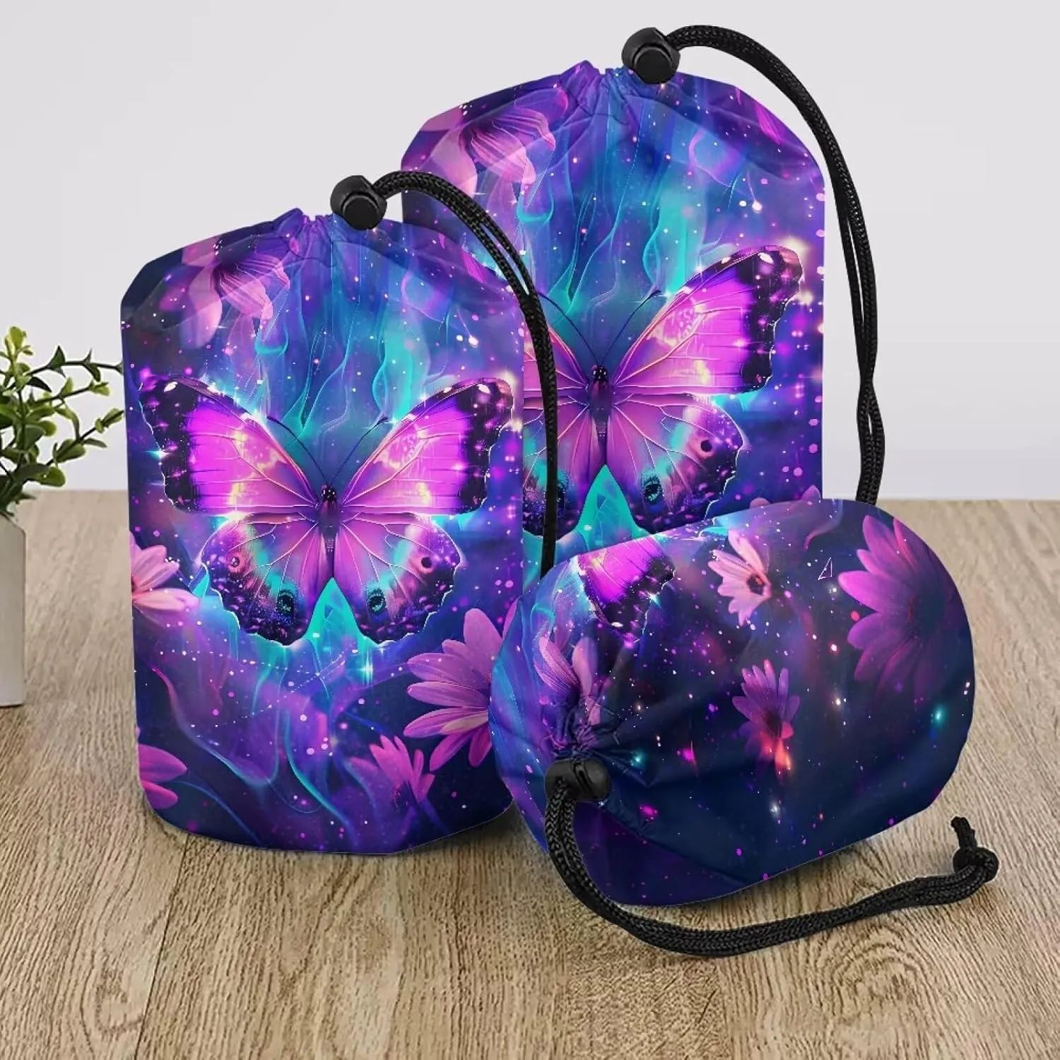 Drawstring Bags Stuff Sack Set 3 Camping Gear Sleeping Bag Stuff Sack for Travel Campsites Trekking