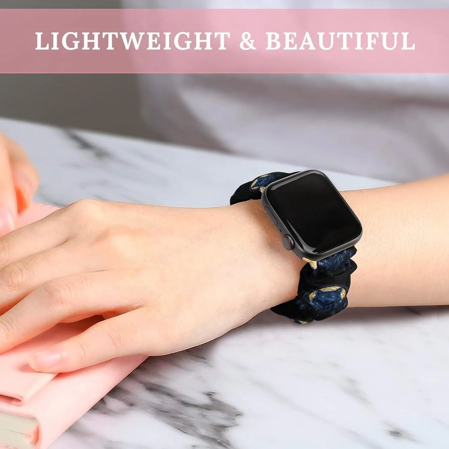 Dream-catcher Wolf Fashion Watch Strap Scrunchies Wristbands Compatible With IWatch Series