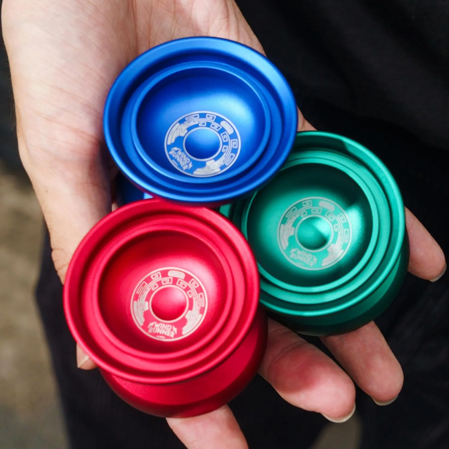 Duncan Toys Windrunner Yo-Yo [Blue] - Unresponsive Pro Level Aluminum Yo-Yo with Double Rim, Concave Bearing, SG Sticker Response