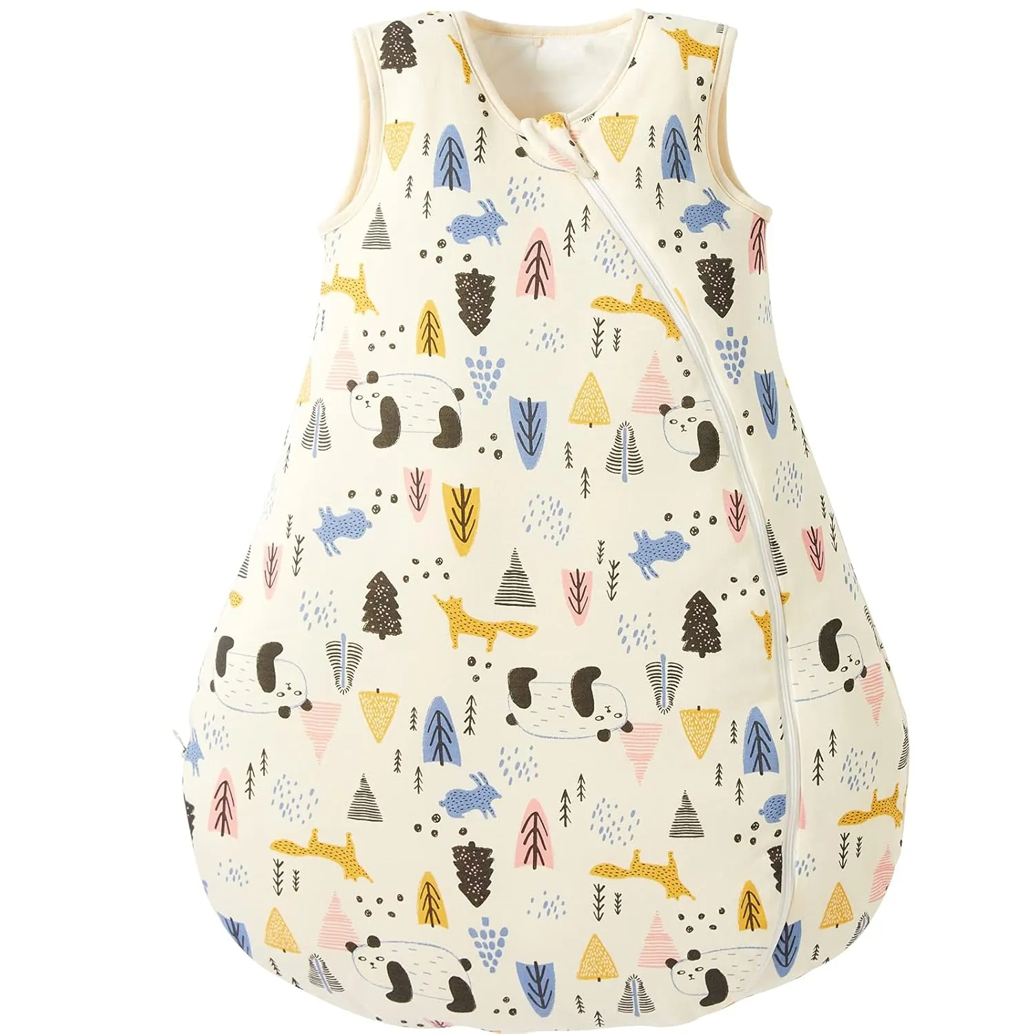 Duomiaomiao Baby Sleep Sack 12-24 Months 100% Cotton 2.5 TOG Winter Baby Wearable Blanket, Warm Quilted Comfy Toddler Sleeping Sack
