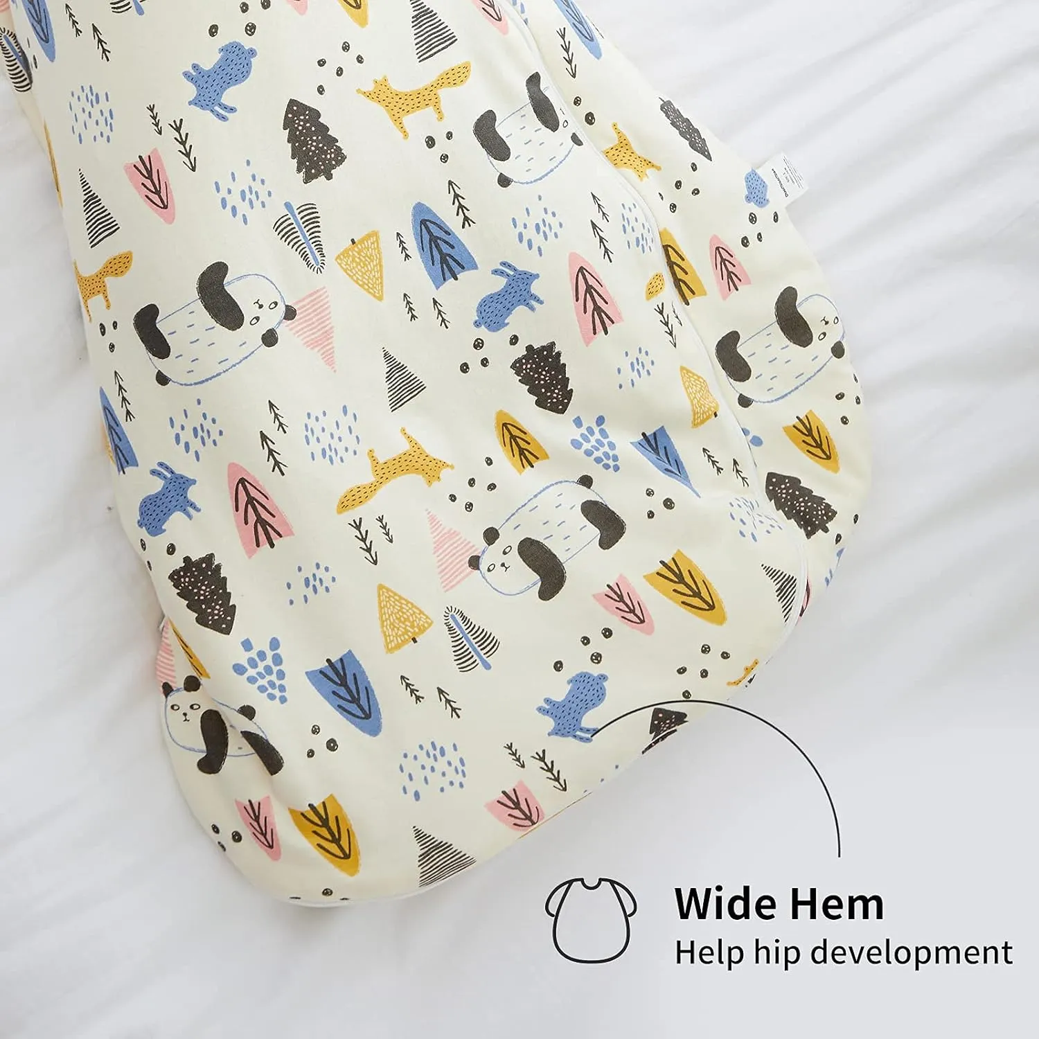Duomiaomiao Baby Sleep Sack 12-24 Months 100% Cotton 2.5 TOG Winter Baby Wearable Blanket, Warm Quilted Comfy Toddler Sleeping Sack