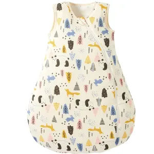 Duomiaomiao Baby Sleep Sack 12-24 Months 100% Cotton 2.5 TOG Winter Baby Wearable Blanket, Warm Quilted Comfy Toddler Sleeping Sack