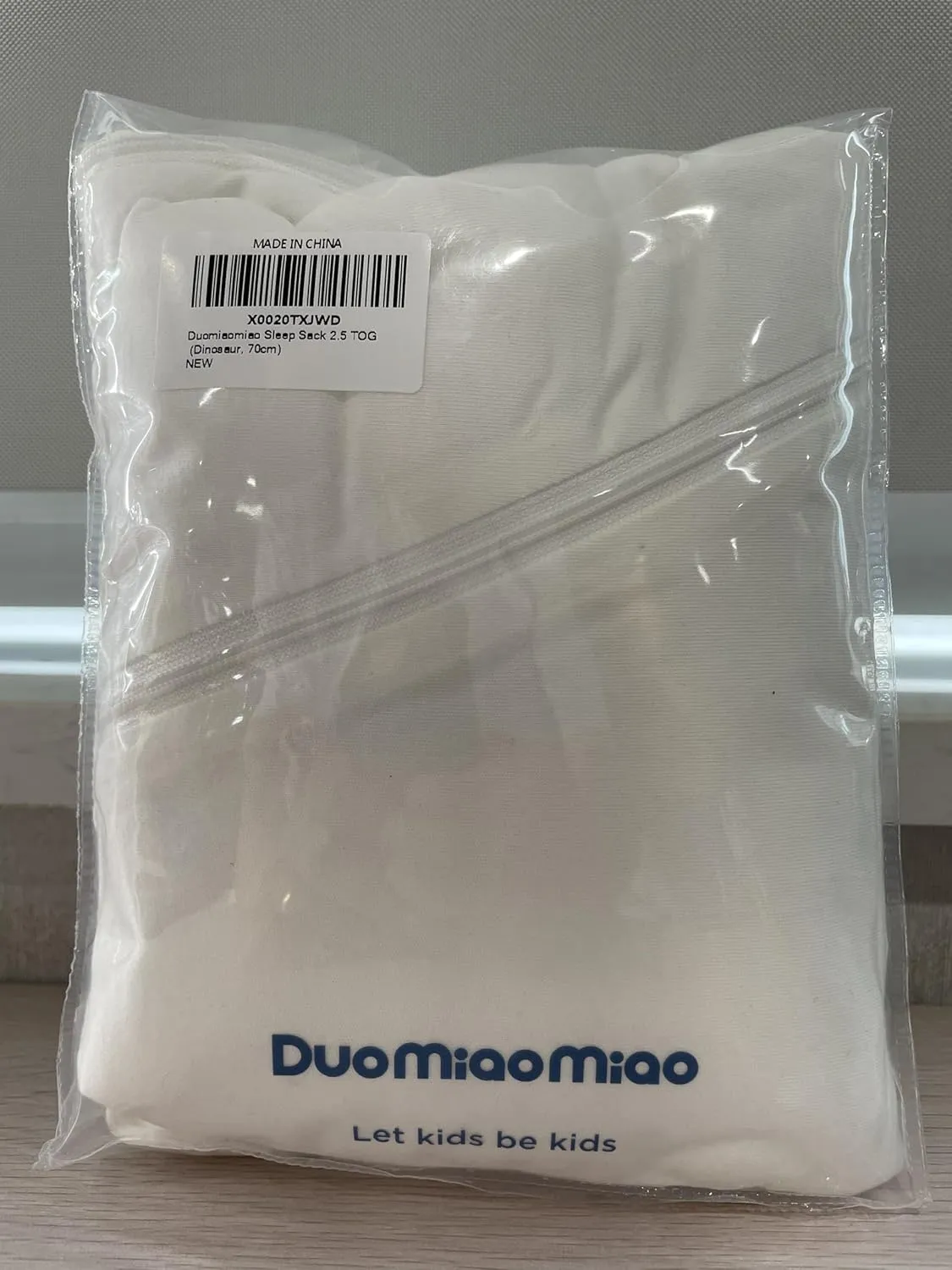 Duomiaomiao Baby Sleep Sack 12-24 Months 100% Cotton 2.5 TOG Winter Baby Wearable Blanket, Warm Quilted Comfy Toddler Sleeping Sack