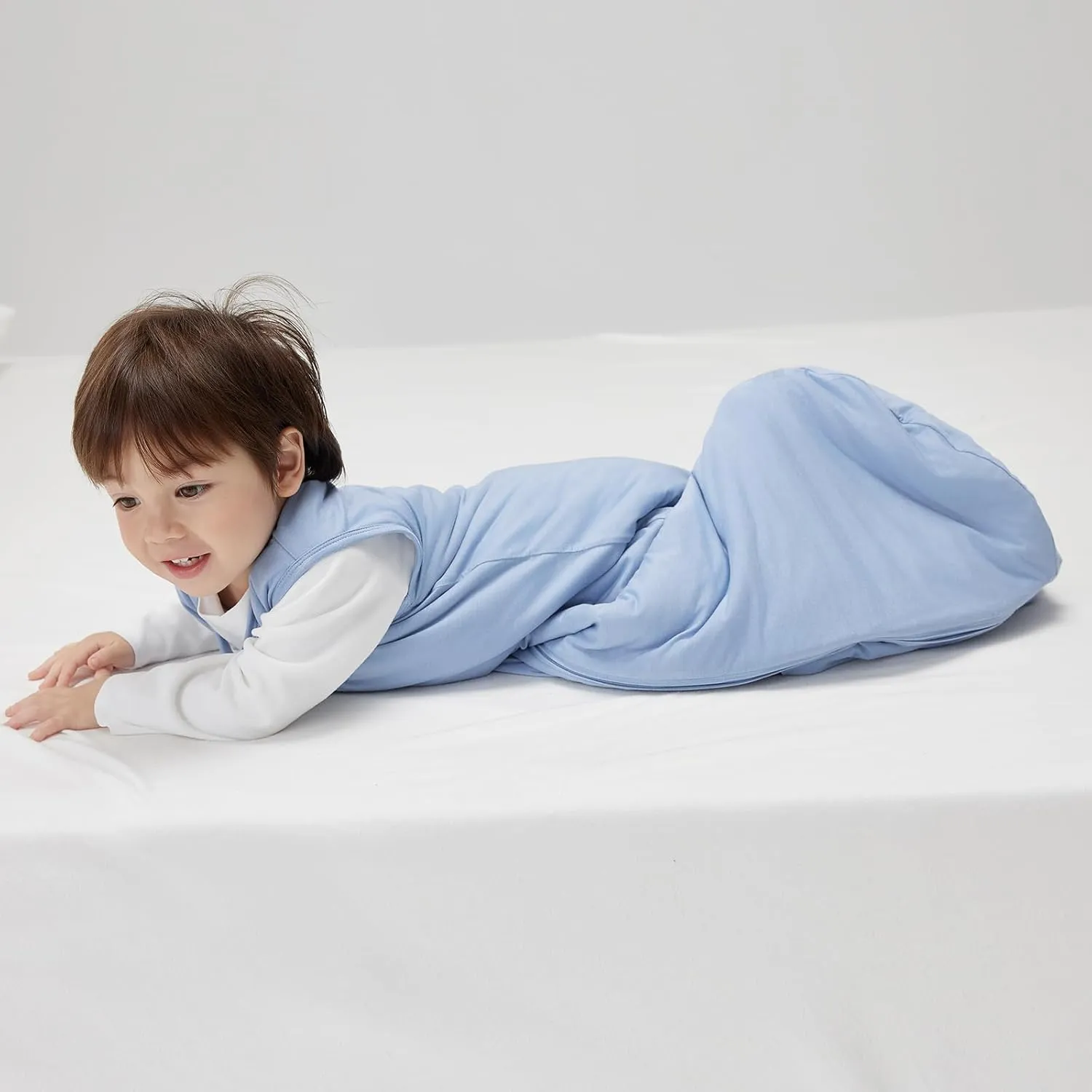 Duomiaomiao Buttery Soft Rayon Made from Bamboo Baby Sleep Sack 18-36 Months 1.0 TOG, Premium Baby Sleeping Bag 2-Way Zipper for Babies