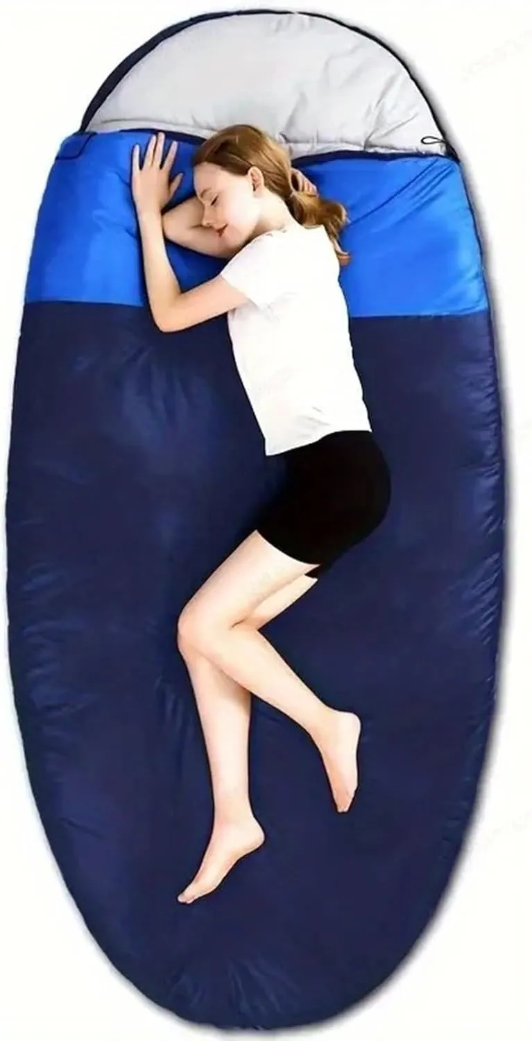 Egg-Shaped Sleeping Bag for Adults, Teens and Toddlers- Super Warm & Cold Resistant for Camping, Backpacking, Cold Weather Protection
