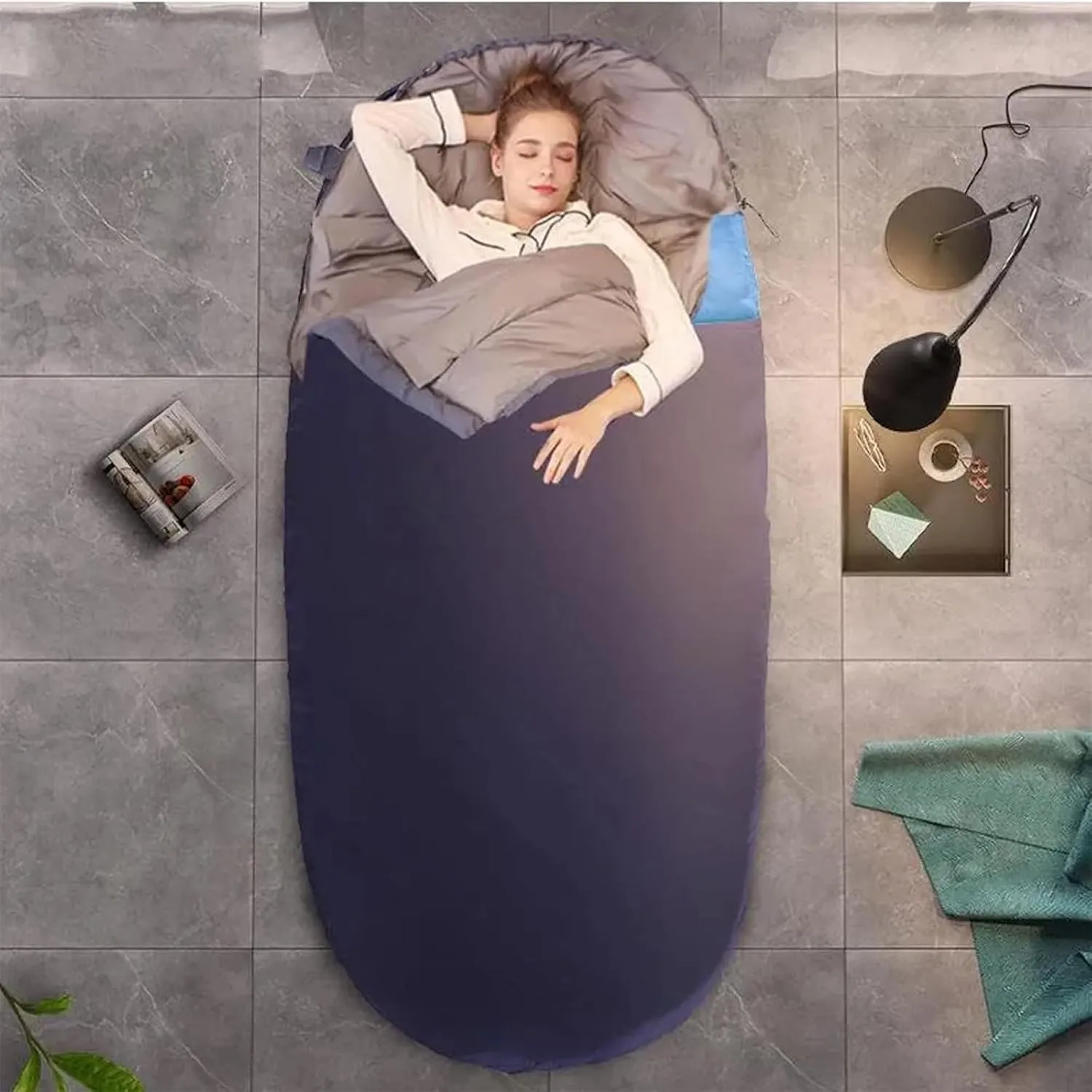 Egg-Shaped Sleeping Bag for Adults, Teens and Toddlers- Super Warm & Cold Resistant for Camping, Backpacking, Cold Weather Protection