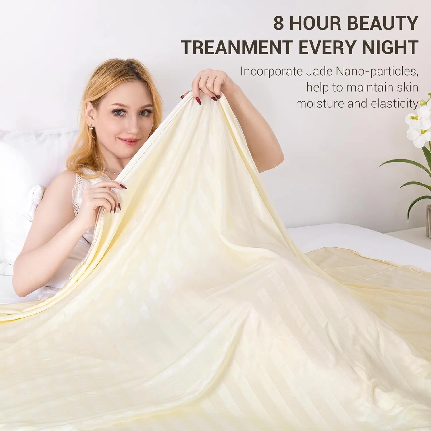 Elegear Revolutionary Cooling Blanket, Absorbs Heat to Keep Body Cool for Night Sweats, Double Sided Arc-Chill3.0 Cooling Fiber Q-Max>0.5, Lightweight Summer Cold Blankets for Sleeping 90" x 108"