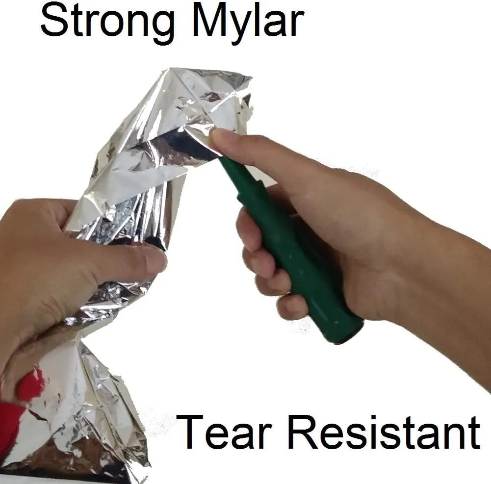Emergency Sleeping Bag 2-Pack, Survival Bivy Sack, Portable Thermal Blanket